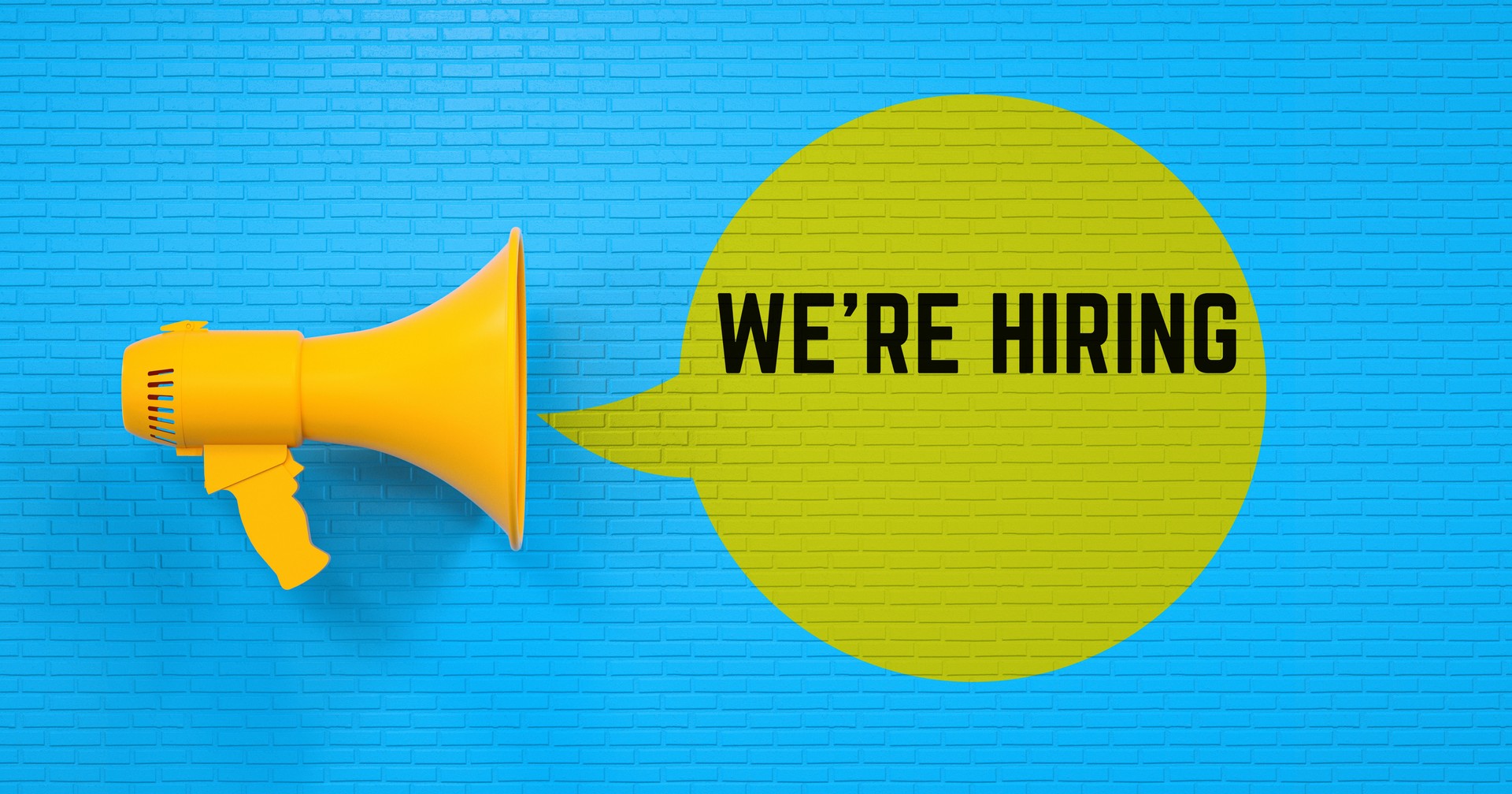 We Are Hiring: Megaphone Job Announcement